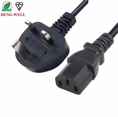 ASTA C13 Connector UK Power Cord BSI UK Cables Fuse 3 Pin Consumer Electronics 250A 13A Кабель питания переменного тока