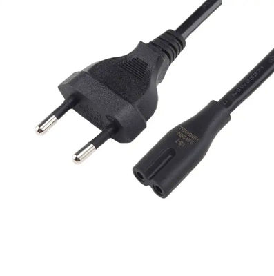 Для России CE VDE ENEC AC Europ 2 Prong IEC C7 Электрическая розетка 2.5A 250V 2 Pin Eu Power Cord Электрические кабели