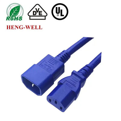 IEC C13 C14 C19 C20 C21 Электрические кабели 18/16/14AWG Синий/Красный/Черный распределительный кабель питания