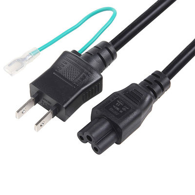 JIS Japan Power Cord Plug Black 3 Pin Jet Одобрение PSE 7A 15A 125В