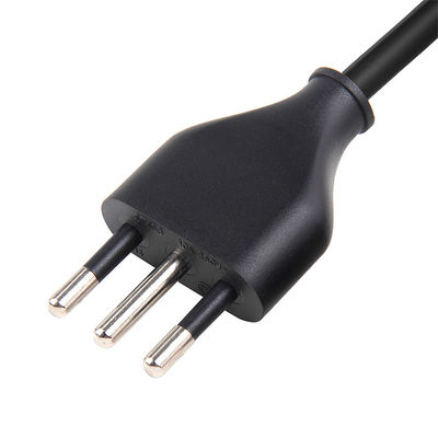 Черная Италия Кабель питания 3 штифта подключение к IEC 320 C5 расширительный кабель для компьютера