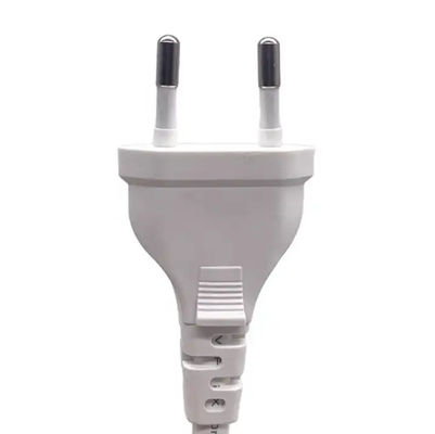 Плоский 2-принтовый питательный кабель Европейский розетка VDE 2.5A 250V Euro Standard AC Cord