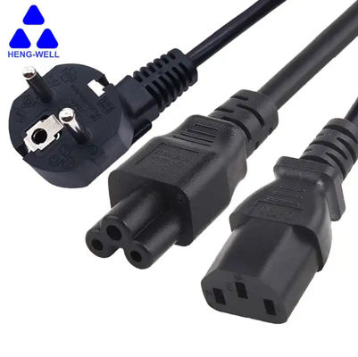 VDE 3-проходный силовой шнур KC Сертификат 16A 250V C13 C5 Включатель мужской к женскому силовому шнуру переменного тока