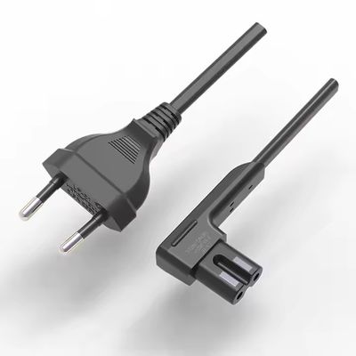 CE ENEC AC Европейский 2-угольный угол C7 Электрическая розетка 2.5A 250V 2-прицепный кабель Eu